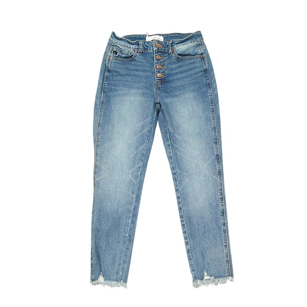 KanCan Button-Fly Raw Hem Skinny Jeans EUC Size 26